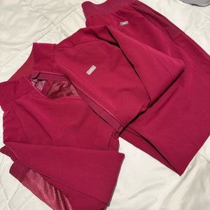 Figs Scrubs Set -Dark Magenta